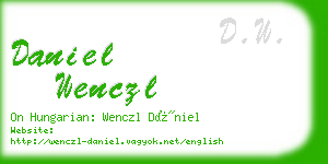 daniel wenczl business card